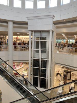 Glass Montgomery elevator, Belk Women & Home CoolSprings Galleria