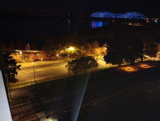 Mud Island Night View Downtown Memphis