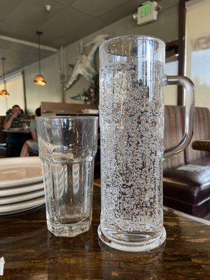 Soda and water glass