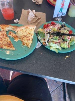 Pizza Bar and salad