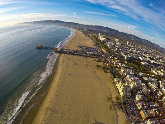 Santa Monica Pier & The Pacific Wheel from a bird's eye view!