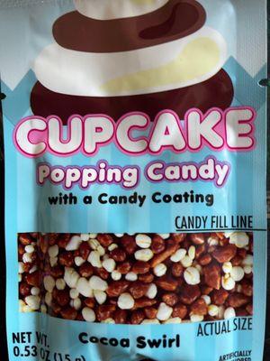 Cupcake popping candy