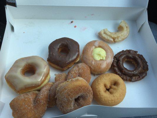 Couldn't get a photo of the three sprinkle donuts before the kids dove into the box,... but all were delicious.