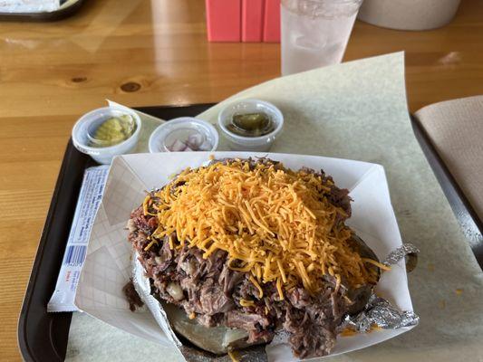 Brisket loaded potato