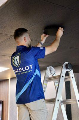 Speakers installation in local business office space in Las Vegas, NV