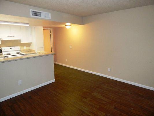 Living room in a 1-bedroom