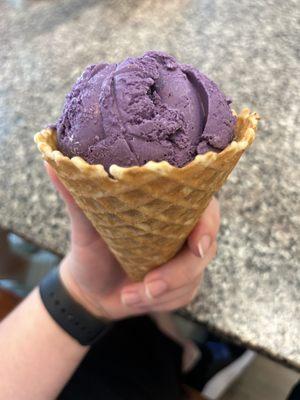 Ube Ice Cream Cone