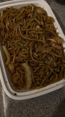 Shrimp lo mein