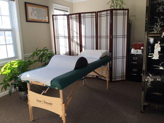 Three comfortable, enjoyable, private treatment rooms.