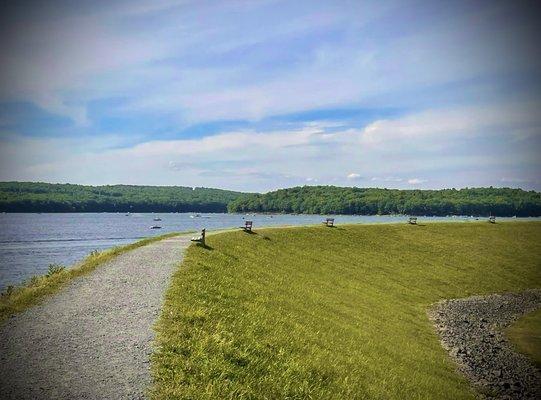 Trail beside the lake