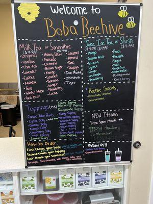 BB menu board