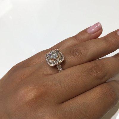 Rose Gold women's Diamond engagement ring sold at Diamond Galleria , Lakeside Mall