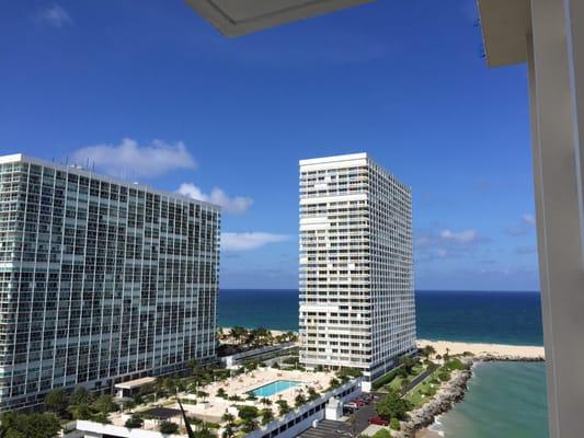 Stunning ocean views from the balcony.