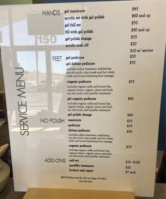 Pricing at Nail Story