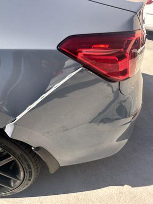 My civic had a fender bender due to a distracted driver backing into me