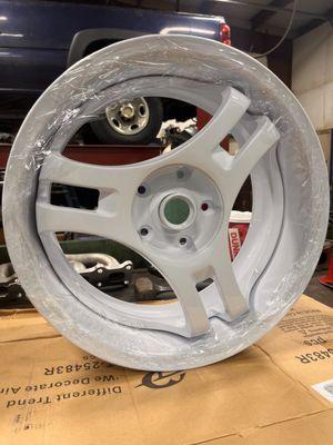 Wheel after repair.