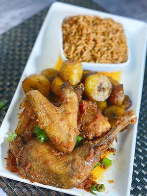 Chicken Plate W/Jollof