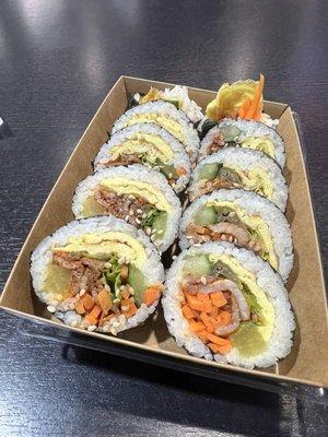 Pork bulgogi kimbap! Delicious