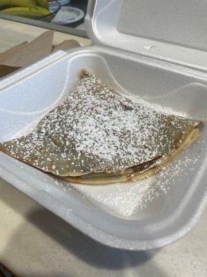 Nutella strawberry crepe