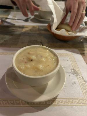 Cheddar bacon potato soup