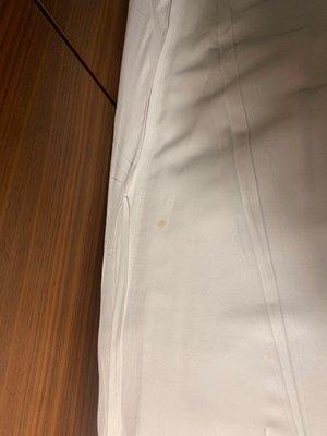 Stain on sheet