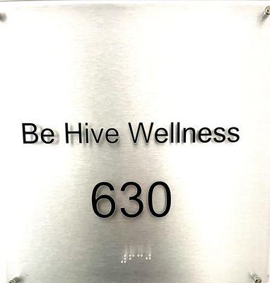 This is the suite sign that has our suite number 630.