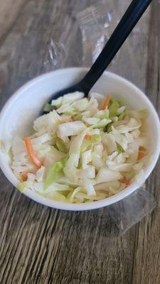 Very good cole slaw.