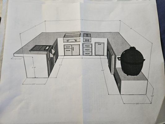 Design of my bbq island!