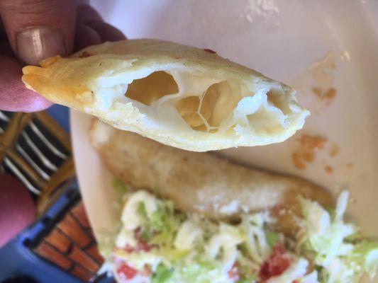 Get your cheese fix with an empanada!