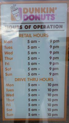 Daily hours