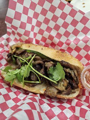 Grilled pork banh mi