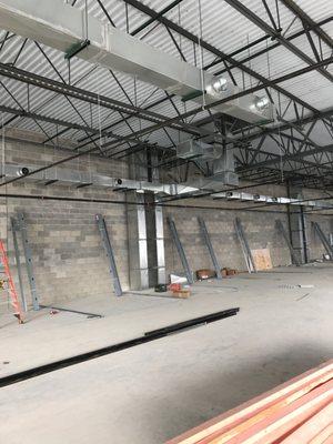 Commercial ductwork installation