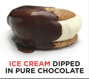 Ice Cream Sandwich Dipped in Pure Chocolate...Voted best in American!