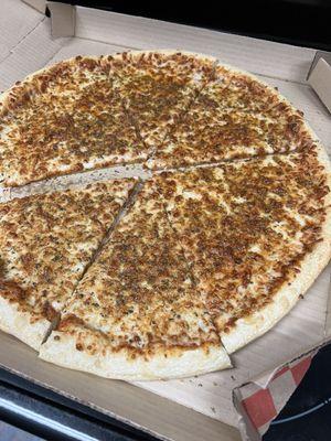 This is what they call a NY pizza with extra cheese. Never going back.