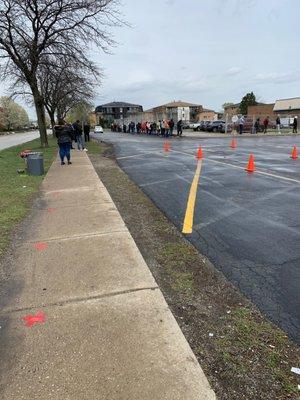 Line to get inside the DMV