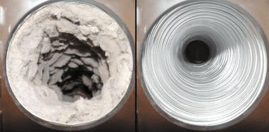 Dryer Vent Before and After