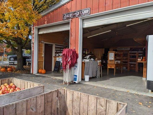 The bakery with fresh cider donuts