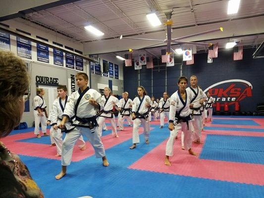 An impressive Black Belt class led by Master Yaniszeski!