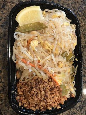 Veggies pad Thai. Don't worry- there was TONS of veggie packed in this container! Only $6 M-F til 3pm