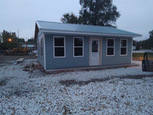 Main office being built in the fall of 2020