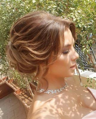 Updo hair style