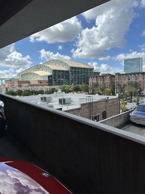 View from jurors parking garage