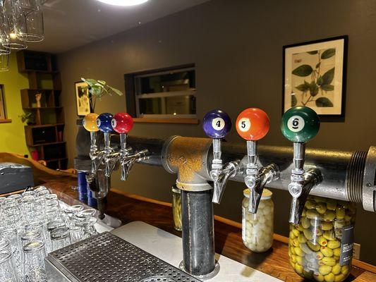 Six local craft beers on tap