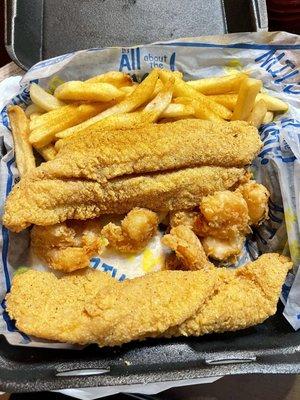 2 piece catfish 10 piece shrimp