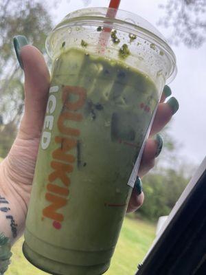 Matcha with too much powder not blended