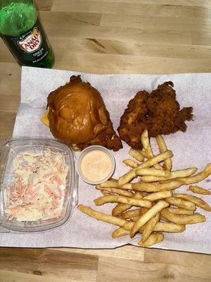 Fried Chicken Slider with Fries