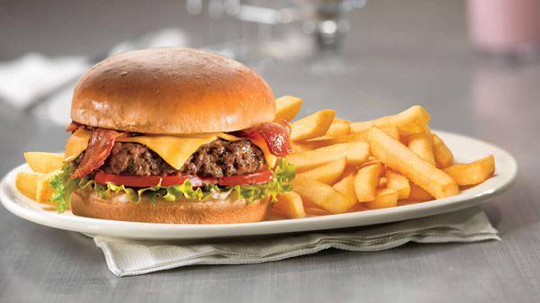 Hamburger with Fries.