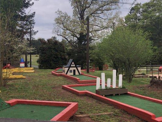 Our mini golf will challenge everybody!  Give it a try.