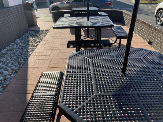 Cool outside seating