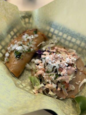 Quesa Birria + Fried Fish Soft Taco